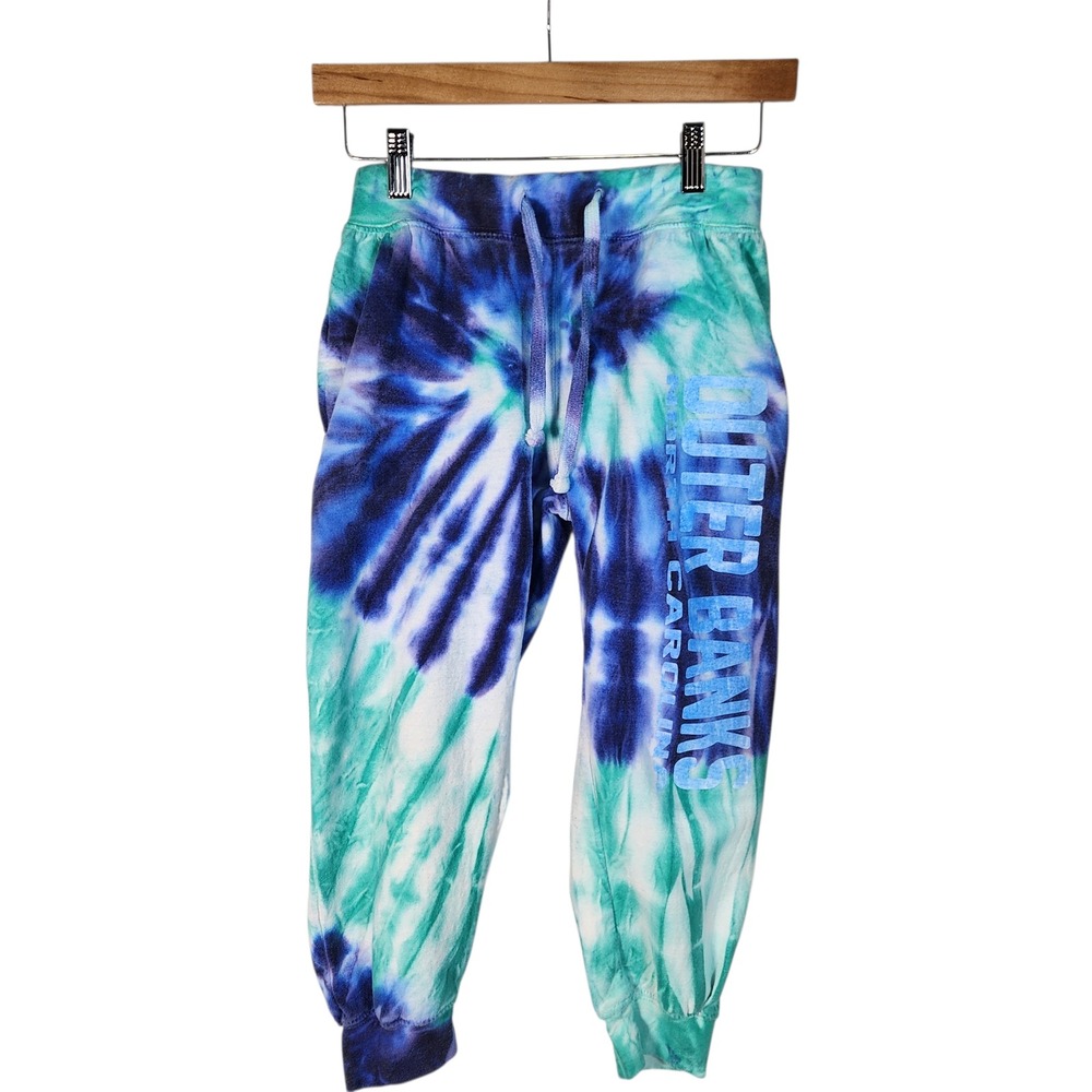 Kids‎ Happy Kids Tie Dye Sweatpants Joggers Outer Banks NC Cotton Blend XL